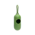 Distributeur portable de sacs a deches pour chiens vert porte sac poubelle avec crochet - Distributeur capsules - Vert