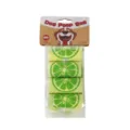 Bolsas biodegradables para excrementos de perro con aroma frutal, 4 rollos, tamaño 23x30 cm para mascotas. - 8 rollos / paquete con cabecera (lima)
