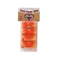 Bolsas para heces de perro perfumadas en rollo con estampado de naranja, bolsas duraderas. - 8 rollos / blíster con cabecera (naranja)