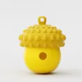 Jouet distributeur de friandises en silicone jaune, jouet à mâcher interactif pour chien. - Jaune Citron