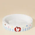 Round corrugated cardboard cat scratching bowl 45x9cm, durable wear-resistant pet toy. - Round Large / Red