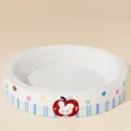 Round corrugated cat scratching board bowl wear-resistant cat nest interactive pet toy pad - Round Jumbo / Red
