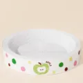 Round cat scratcher bowl cardboard green apple pattern wear resistant pet toy 55x9cm - Round Jumbo / Green