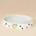 Oval Cat Scratching Board with Green Apple Polka Dot Pattern, Large Size, 50x37x9cm - Oval Large / Green