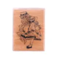 Tampon en bois avec illustration de fille anime mignonne, déco de journal vintage. - Lolita 2 (YD-2096-2)