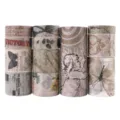 Vintage Washi Tape Set Retro Decorative Masking Tapes for Journaling Scrapbooking Crafting - Vintage Butterfly Dream