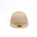 Casquette de baseball plate beige, variante de chapeau hip-hop uni, taille 58cm. - Réglable / Kaki