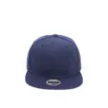 Gorra de béisbol de ala plana color sólido, sombrero hip-hop versátil para hombres mujeres. - Ajustable / Azul marino