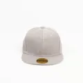 Gorra de béisbol de ala plana lisa, sombrero hip hop casual para hombres y mujeres verano. - Ajustable / Gris claro