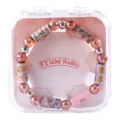 Kids DIY sticker bracelet toy set with colorful beads and cute capybara patterns. - Capybara Bracelet Box Set (English Version)