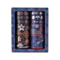 Chinese style decorative washi tape set with gold foil stamping, aesthetic journal stickers. - Wren's Song in the Marsh