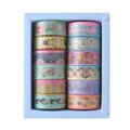 Washi-tape set in Chinese stijl, twaalf rollen decoratieve plakband met goudfolie voor hobby. - Droom van de rode kamer