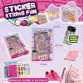 Set giocattolo braccialetto adesivo per bambini con album di adesivi e simpatici accessori fai da te. - Scatola da 120 braccialetti adesivi con album di collezione [1 scatola]