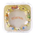 Kids creative DIY sticker bracelet toy with colorful beads in clear gift box. - Fruit - Bracelet Box Set (English Version)