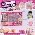 Kit fai da te per braccialetti con adesivi per bambini con perline colorate e rotoli divertenti. - Scatola da 360 braccialetti adesivi con album di collezione [1 scatola]