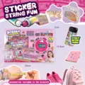 Set giocattolo braccialetto adesivo fai da te per bambini, adesivi creativi in rotolo. - Scatola da 60 braccialetti adesivi con album di collezione [1 scatola]