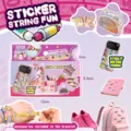 Set giocattolo braccialetto adesivo creativo fai da te per bambini con rotolo e accessori. - Scatola da 150 braccialetti adesivi [1 scatola]