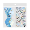 Miniature folding DIY stickers 3D cute cartoon landscape handmade decompression kids toys - Aquarium