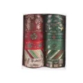 Set de ruban adhésif washi doré de Noël ruban décoratif DIY pour carnet et loisirs créatifs. - Lot de 12 Rouleaux