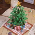 3D pop-up Christmas tree greeting card holiday gift hollow paper carving design for xmas - Christmas Tree (YD-HK001)