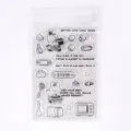 Set di timbri trasparenti in PVC con simpatici motivi di cartoni animati e citazioni in inglese. - Alleanza degli animali - Pasticcere