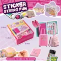 Bambini fai da te adesivo braccialetto giocattolo set con 240 adesivi, artigianato rotolo creativo. - Set di 240 braccialetti adesivi con album da collezione [1 scatola]