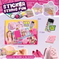 Set di giochi per braccialetti adesivi fai-da-te per bambini con rotoli e accessori creativi. - Set di 400 braccialetti adesivi con album da collezione [1 scatola]