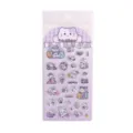 Cute purple cat puffy stickers sheet, glossy 3D journal decorative sticker for DIY craft. - Cat Foam Sticker
