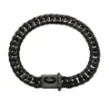 16mm Black Stainless Steel Cuban Link Dog Collar Heavy Duty Metal Pet Chain Safety Buckle - 16 inch/41cm / Black