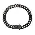 15mm Black Stainless Steel Pet Dog Chain Collar Heavy Duty Cuban Link with Metal Buckle - 10 Inches / 25cm / Black