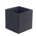 Black foldable non-woven fabric storage box for bedroom and office organization - 31*31*31CM / Black