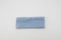 Solid color sports headband elastic wide hair band for women running workout fitness - Light Blue