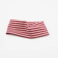 Red white striped knitted headband for women yoga fitness sports sweat band stretchy hair accessory - Red White