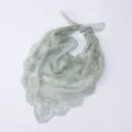 Light green lace triangular scarf embroidered veil vintage hollow floral neckerchief - Mint Green