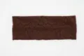 Brown lace headband detail, elastic yoga hair band, stylish retro solid hair accessory. - Coffee Lace