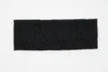 Black lace headband for women, vintage elastic floral yoga hair band, solid color hair accessory. - Black Lace