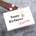 Geburtstagskarte mit Goldfolien-Design, elegante Papierkarte für Feste und Feiern. - Alles Gute zum Geburtstag / Nur Karte