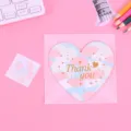 Tarjeta de felicitación en forma de corazón con sobre tarjeta de agradecimiento - Estilo Thank you