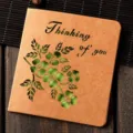 Creative hollow kraft paper greeting card with vintage floral design and warm wishes for gifts! - Green Grapes (324#4)