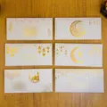 Buste soldi Eid Mubarak foglio d'oro Ramadan regalo forniture per feste islamiche - S738 / Set di 6