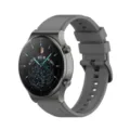 Replacement silicone watch strap band compatible with Huawei Watch GT3 Pro and Watch 4 Pro. - 20mm / Gray