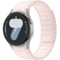 Pink magnetic silicone watch strap compatible with Samsung Galaxy Watch series, stylish and secure. - Samsung Watch 7/6/5/4 / Pink