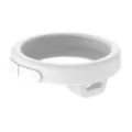 White silicone protective case compatible with digital stethoscope, durable soft sleeve accessory. - White