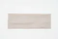 Simple solid color knit wide headband for women, soft elastic hair band for daily wear. - Off White