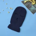 Passamontagna lavorato a maglia maschera sci blu scuro, protezione viso invernale ciclismo - M（56-58cm） / Blu navy