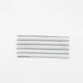 Striped knitted headband yoga retro wide hair band elastic stylish hair accessories - White Blue