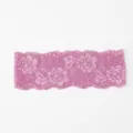 Elastisches rosafarbenes Spitzenstirnband für Damen, stilvolles hohles Haarzubehör. - Hellviolett