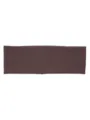 Dark brown knitted headband, soft stretch fabric hair band for women, simple solid color design. - Coffee