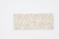 Beige daisy embroidered yoga headband, elastic soft hair band for women daily sports wear. - White Lace Style / White Lace