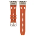 Silicone Watch Band Orange Replacement Strap Compatible with Apple Watch Ultra SE Series 8 7 6 - Orange 42/44/45/49mm